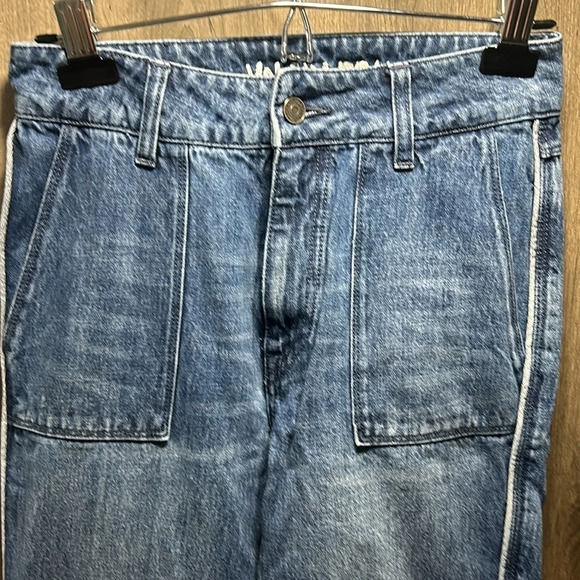 VOLCOM Retro Blue Wide Leg Flare Jeans - Picture 7 of 13